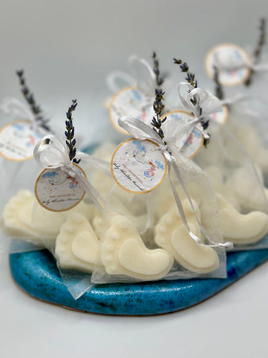 Personalised Baby Foot Wax Melts – Perfect for Baby Showers, Baby Gender Reveal ✨